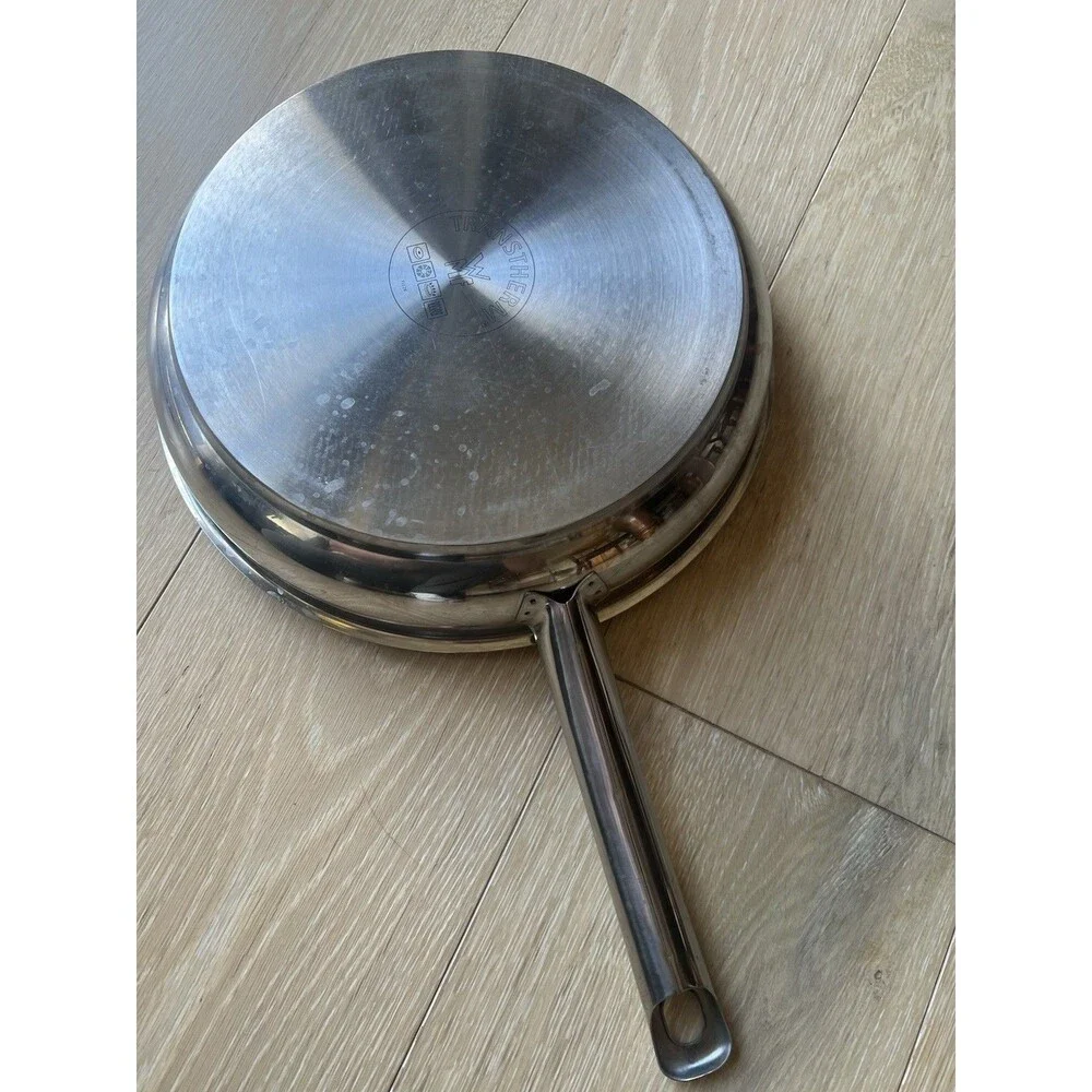 WMF Frying pan uncoated Ø 24cm Profi Made in Germany Pouring Rim Stainless Steel